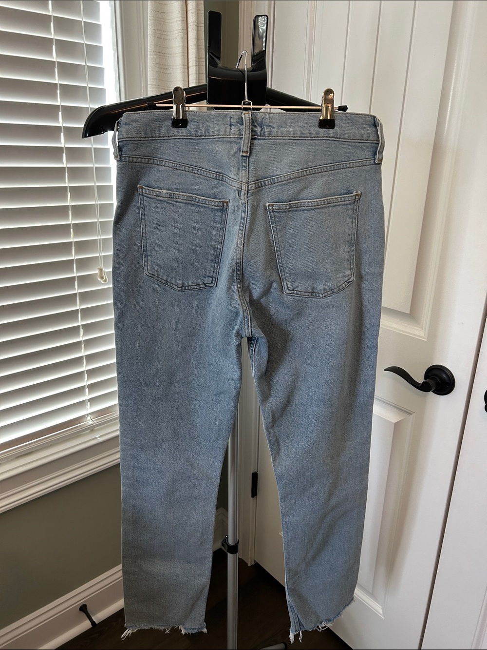 Agolde Women's Light Blue Straight-Leg Jeans - Picture 2 of 2
